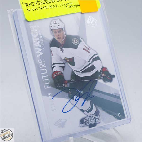 JOEL ERIKSSON ROOKIE FUTURE WATCH SIGNAT. 511/999