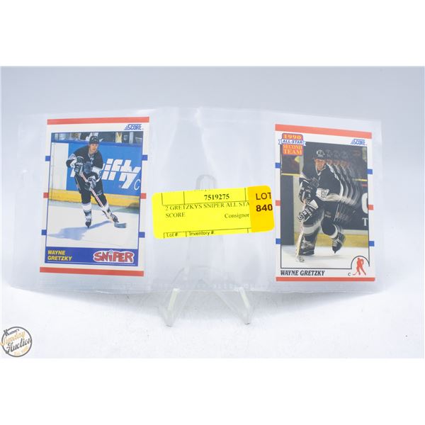 2 GRETZKYS SNIPER ALL STAR SCORE