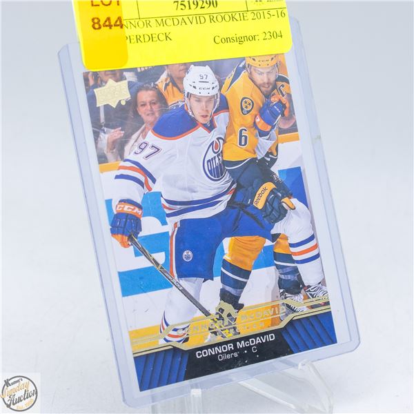CONNOR MCDAVID ROOKIE 2015-16 UPPERDECK