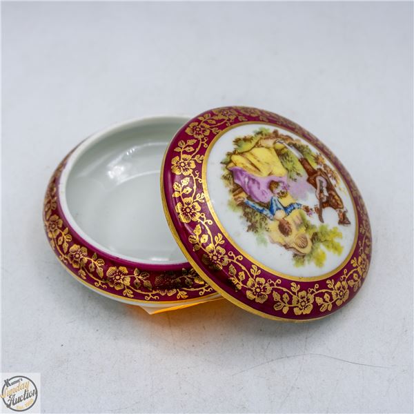 LIMOGES PORCELAIN TRINKET BOX