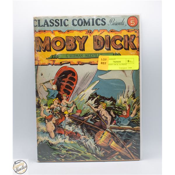1942 #5 MOBY DICK 1ST PRINT