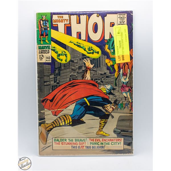 THOR #143 1966 CLASSIC COMIC