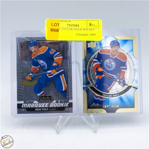 PHILIP & TAYLOR OILER HOCKEY CARDS