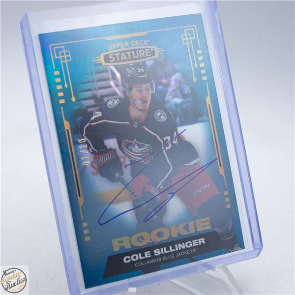 COLE SILLINGER ROOKIE AUTOGRAPH CARD 01/10