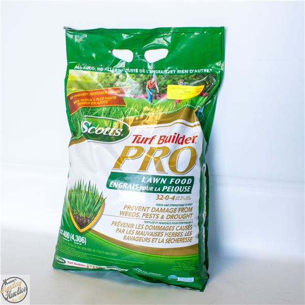 SCOTTS TURF BUILDER PRO LAWN FOOD 5.2 KG