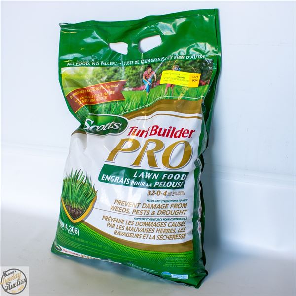 SCOTTS TURF BUILDER PRO LAWN FOOD 5.2 KG