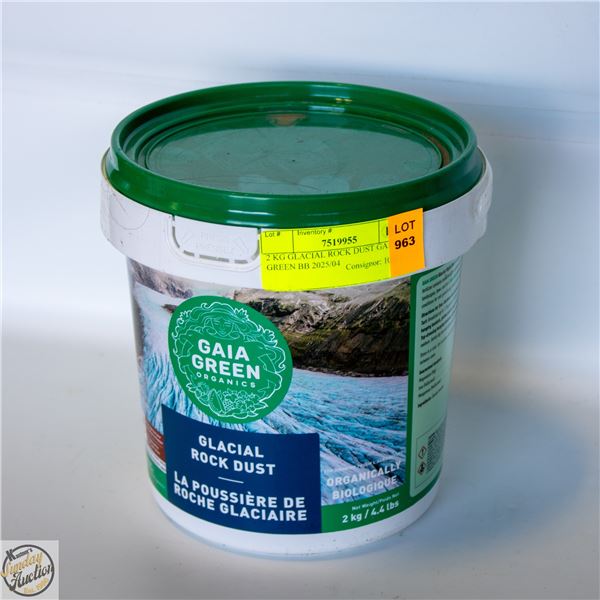 2 KG GLACIAL ROCK DUST GAIA GREEN BB 2025/04