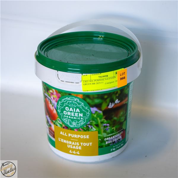 2 KG ALL PURPOSE 4-4-4 GAIA GREEN BB 2025/11