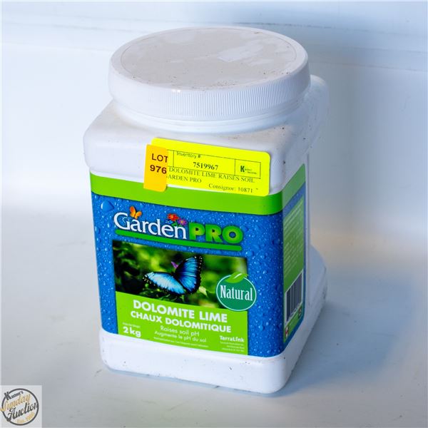 2 KG DOLOMITE LIME RAISES SOIL PH GARDEN PRO