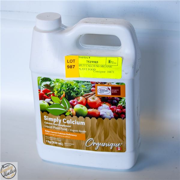 1 KG SIMPLY CALCIUM ORGANIC LIQUID PLANT FOOD