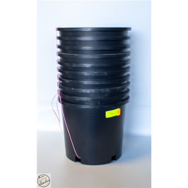 10 @ 5 GALLON HARD SQUAT POT - NEW