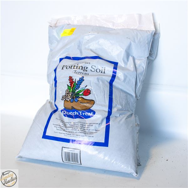 TWO BAGS 10 L EACH OF POTTING SOIL