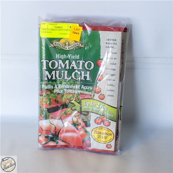 2 ROLLS TOMATO MULCH PLASTIC. EACH ROLL