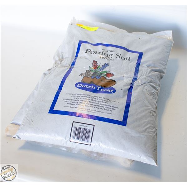 TWO BAGS 10 L EACH OF POTTING SOIL