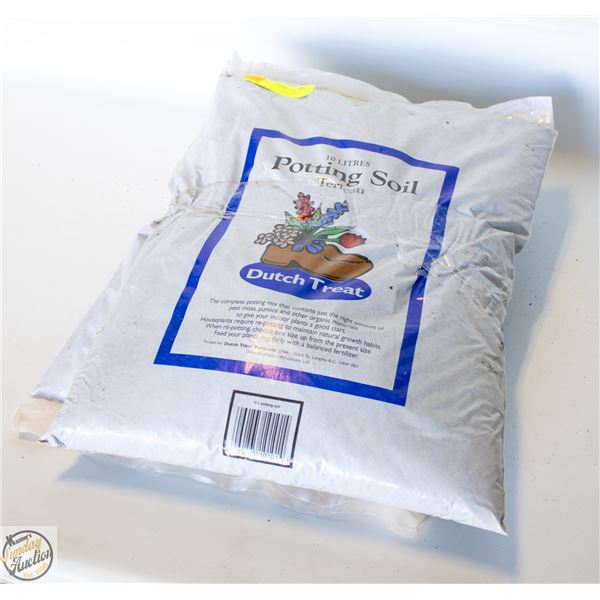 TWO BAGS 10 L EACH OF POTTING SOIL