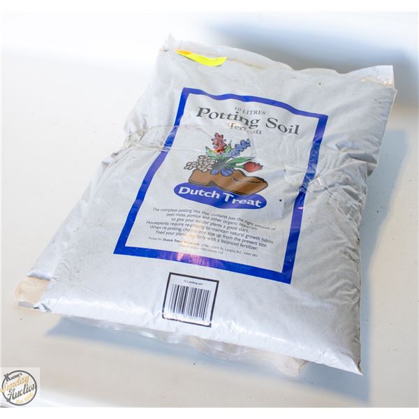 TWO BAGS 10 L EACH OF POTTING SOIL