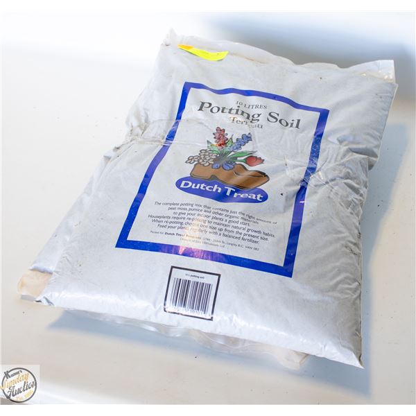 TWO BAGS 10 L EACH OF POTTING SOIL