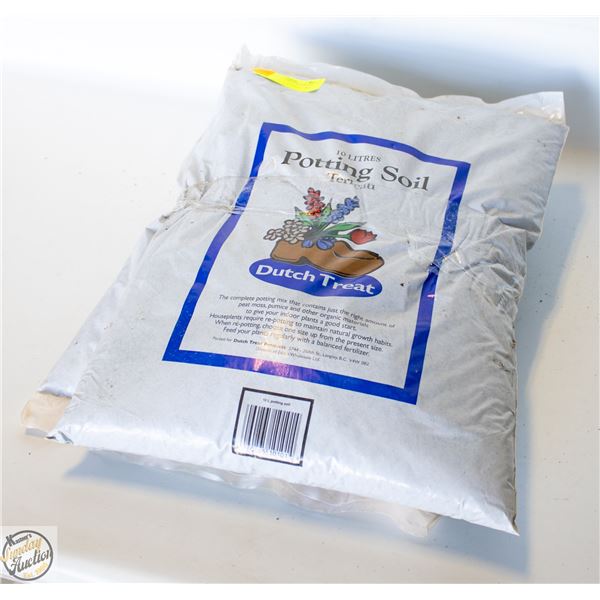 TWO BAGS 10 L EACH OF POTTING SOIL