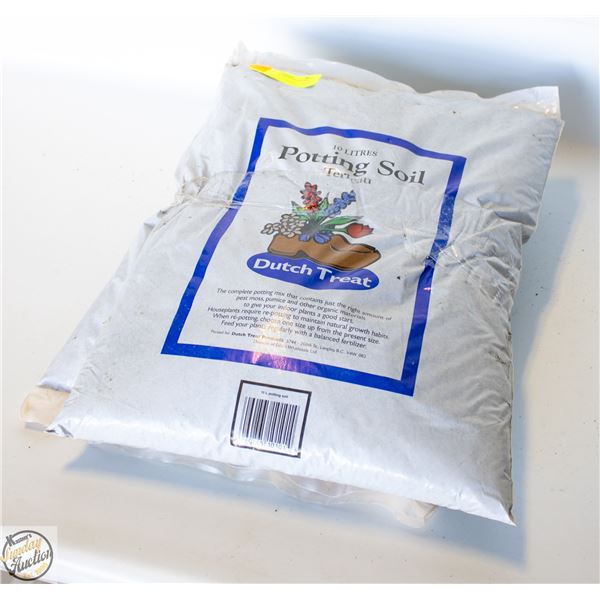TWO BAGS 10 L EACH OF POTTING SOIL