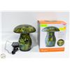 Image 1 : NEW WITH BOX AURORA SOLAR MOSAIC MUSHROOM LIGHT