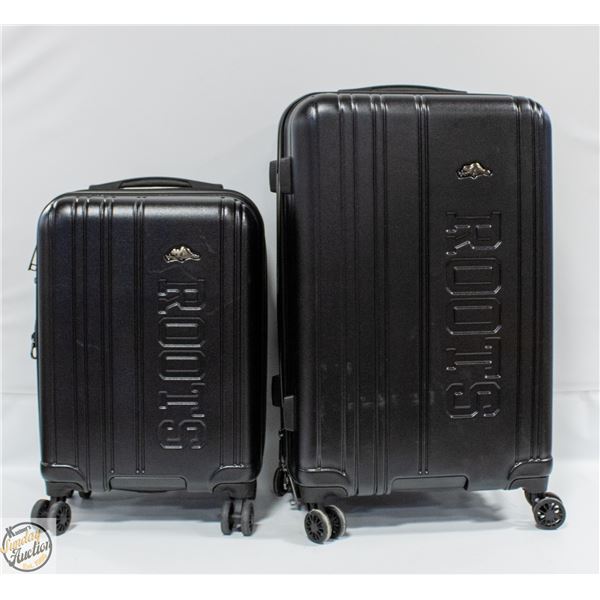 NEW SET OF 2 ROOTS COUNTRYSIDE LUGGAGE SUITCASES