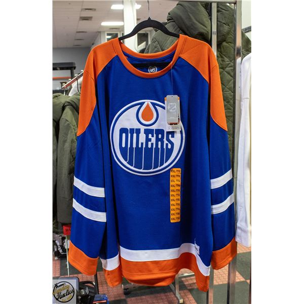 NEW XXL LICENCED EDMONTON OILERS HOCKEY JERSEY