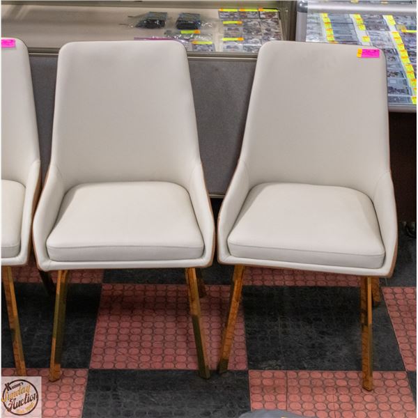 PAIR OF NEW AMERICAN GOOSE LORENSIA LEATHERETTE