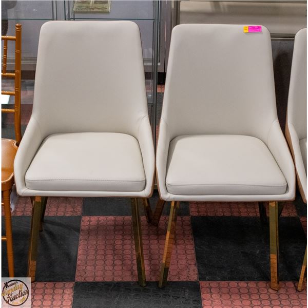 PAIR OF NEW AMERICAN GOOSE LORENSIA LEATHERETTE