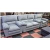 Image 1 : NEW AC PACIFIC L. BLUE FABRIC LOVESEAT + 2 CHAIRS