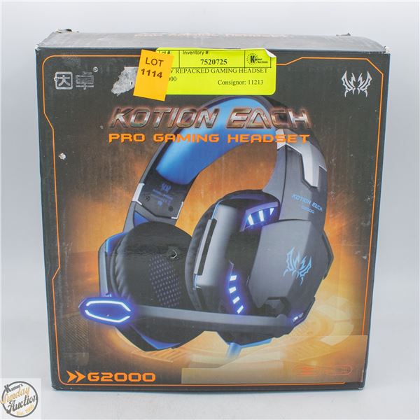 NEW REPACKED GAMING HEADSET G2000