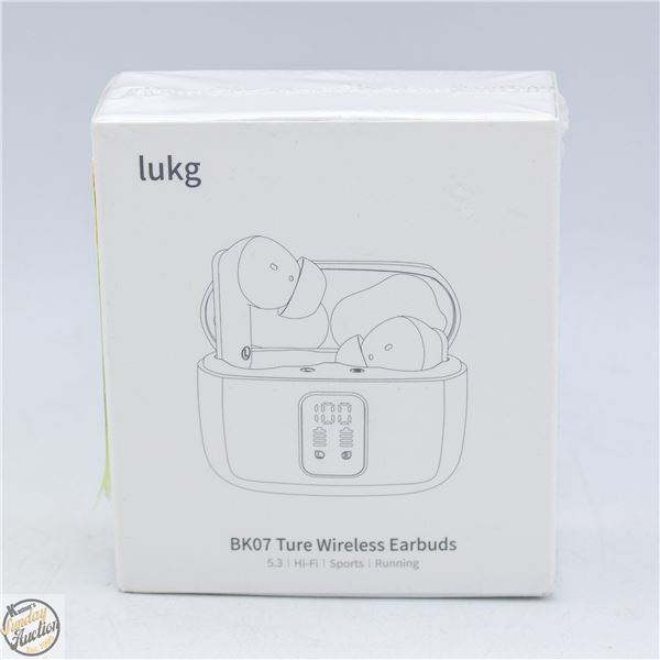 BRAND NEW SEALED LUKG WIRELESS EARBUDS W. LCD