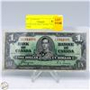 Image 1 : CANADA ONE DOLLAR BILL 1937 S/N 1944688