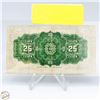 Image 2 : DOMINION OF CANADA 25 CENTS BILL S/N 289394