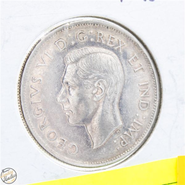 1943 CANADA SILVER 50 CENT COIN
