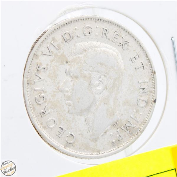 1940 CANADA SILVER 50 CENT COIN