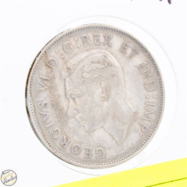 1943 CANADA SILVER 50 CENT COIN