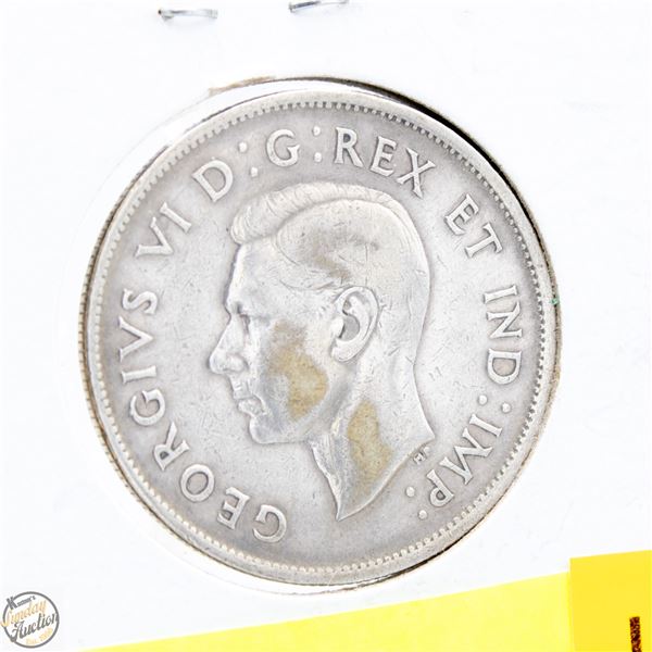 1940 CANADA SILVER 50 CENT COIN