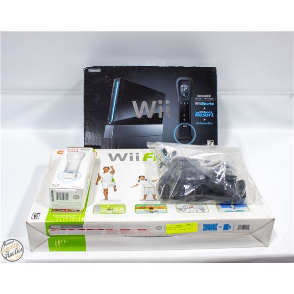 WII LOT WITH EXTRA CONTROLLERS