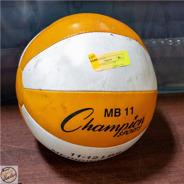 MEDICINE BALL 11-12 LBS