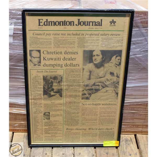FRAMED EDMONTON JOURNAL MARCH 8, 1978