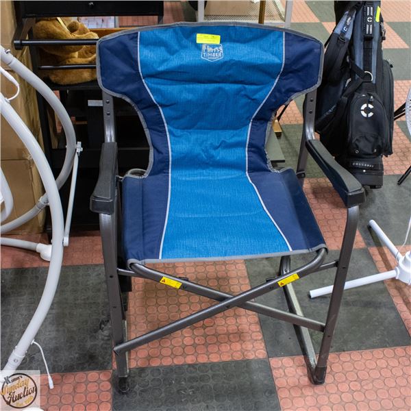 TIMBER RIDGE FOLDING CAMPING CHAIR WITH ATTACHED