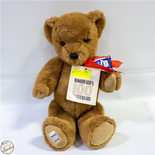BROWN BEAR WOODWARDS 100TH ANNIV. W/TAGS 17"H