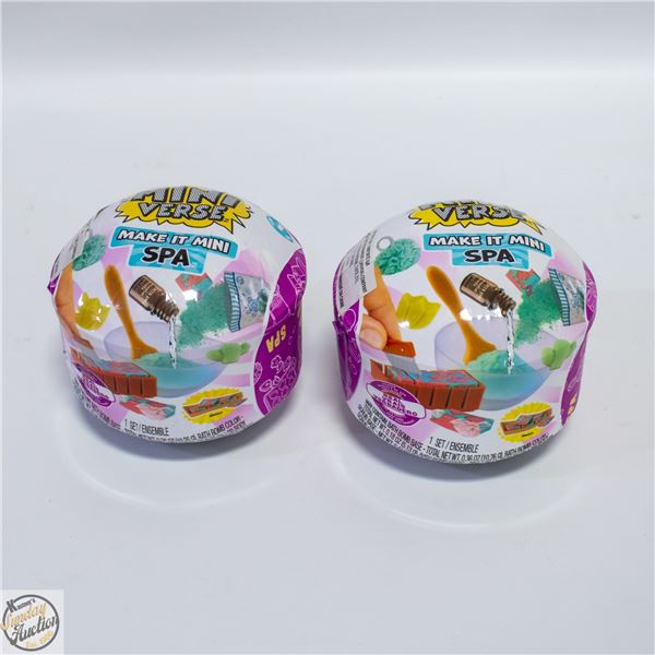 2 BRAND NEW SEALED MINI BRANDS SPA KITS SERIES 1