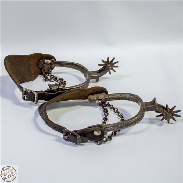 VINTAGE PAIR OF HORSE SPURS