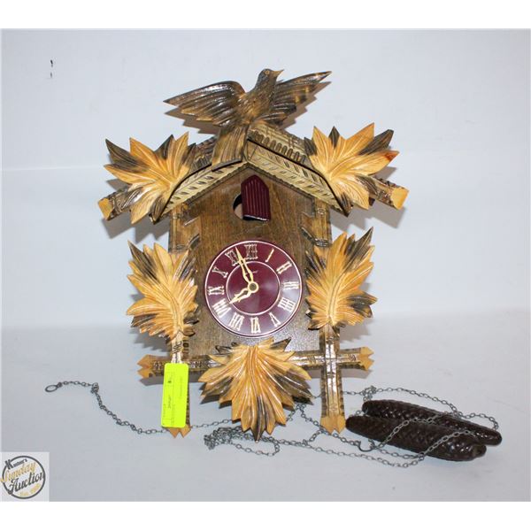 WOODEN CUCKOO CLOCK