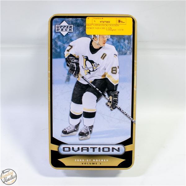 2006-07 UPPER DECK OVATION HOCKEY VOLUME 3 TIN