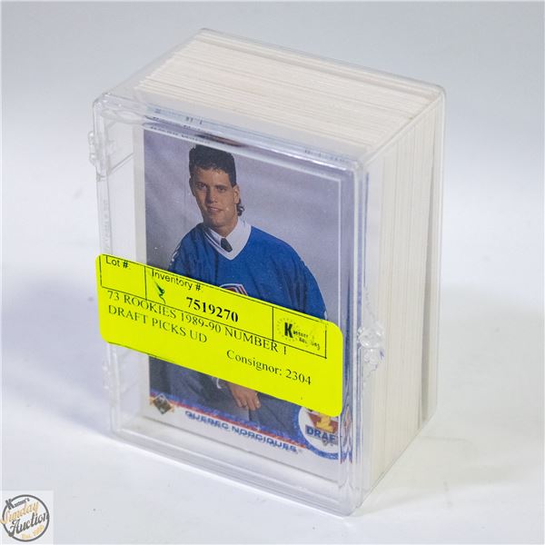 73 ROOKIES 1989-90 NUMBER 1 DRAFT PICKS UD