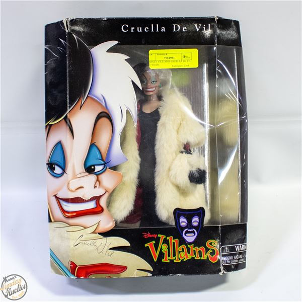 DISNEY VILLIAINS CRUELLA DE VIL 11" HIGH