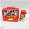 Image 1 : MICKEY MOUSE LUNCH BOX DISNEY PLASTIC W/THERMOS