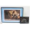 Image 1 : 2 FRAMED WALL HANGINGS 1 LARGE 1 SMALL